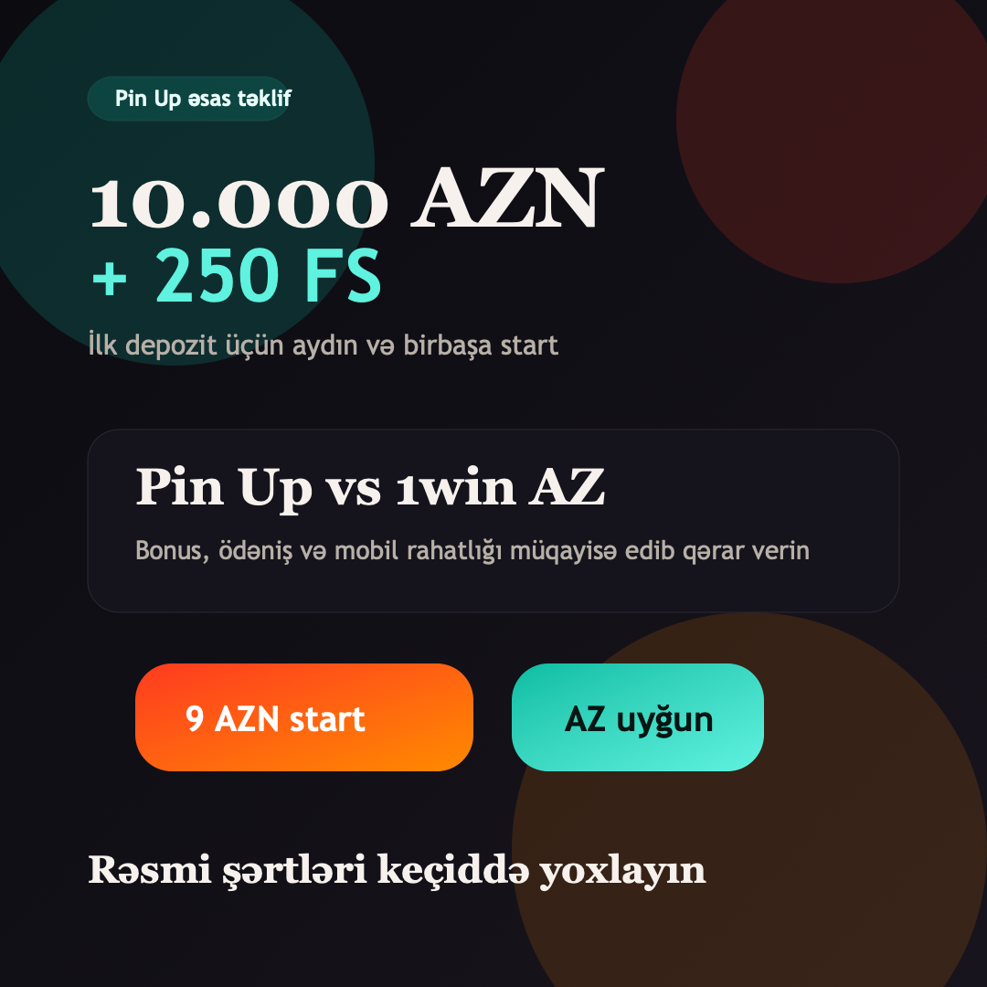 Pin Up və 1win bonus kartı
